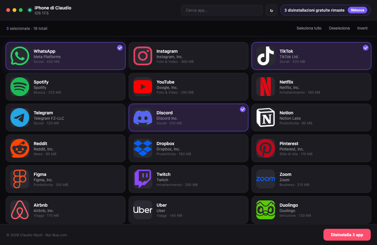 AppyClean For iPhone app screenshot